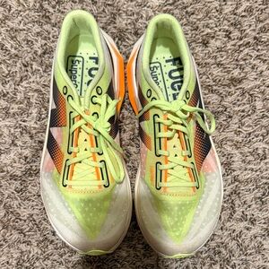 New Balance Athletic Shoes - Neon Green, Orange, and Navy